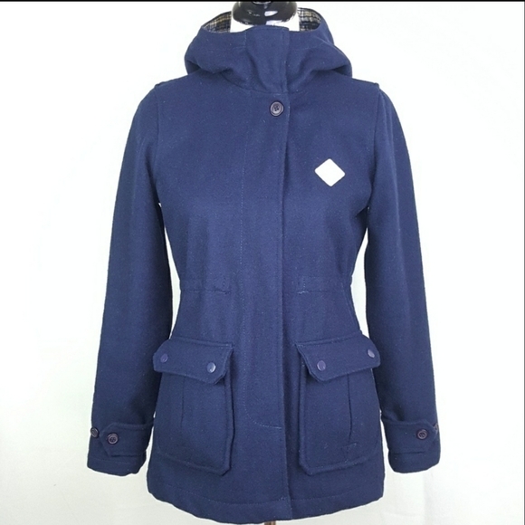 Burton Kindling snowboard Wool‎ Hooded Jacket - Picture 1 of 11